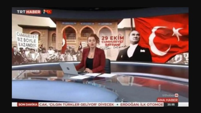TRT Haber spikeri Deniz Demir, Atatürk’e sığınarak ‘Ümmet’i hedef aldı