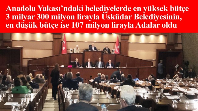 Anadolu Yakası’ndaki 14 belediyenin 2023 yılı bütçesi belli oldu