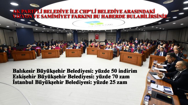 Suya; CHP’li EBB yüzde 70, İBB yüzde 25 zam, Balıkesir Büyükşehir Belediyesi ise yüzde 50 indirim yaptı