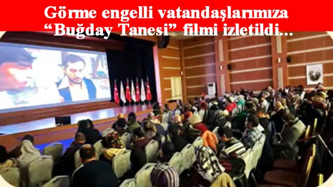 AK Parti İstanbul tarafından görme engelli vatandaşlarımıza “Buğday Tanesi” filminin betimlemeli gösterim yapıldı