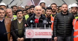 Bakan Karaismailoğlu 2023 yılına metro çalışanları ile girdi
