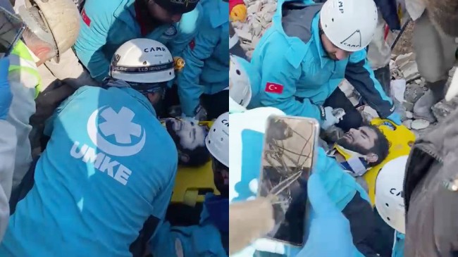 Abdullah, 152 saat sonra enkazdan sağ çıkarıldı