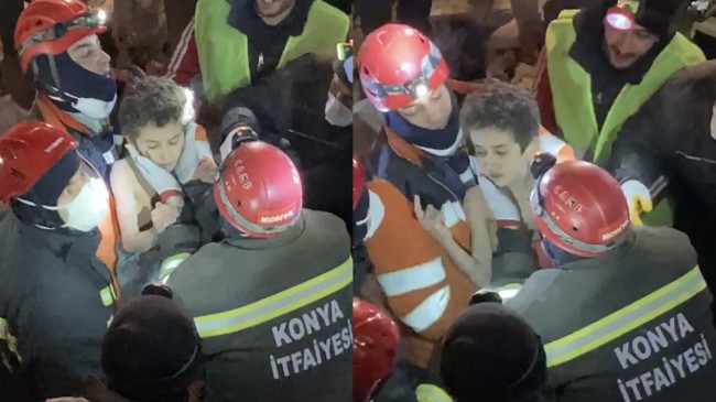 Hatay’da enkaz altındaki 7 yaşındaki Mustafa 164 saat sonra kurtarıldı