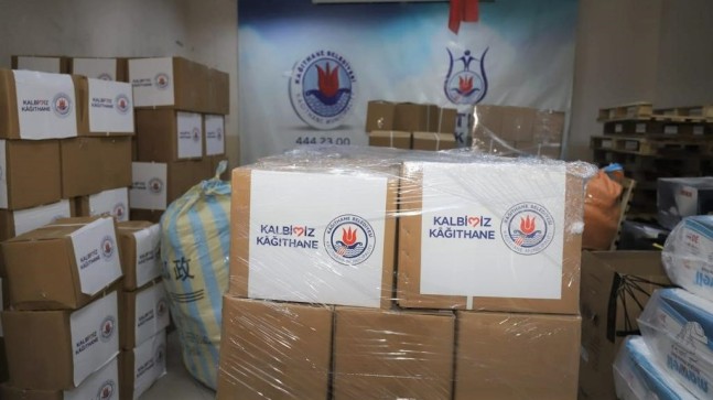 Kağıthane Belediyesi deprem bölgesi için tüm imkanlarını seferber etti