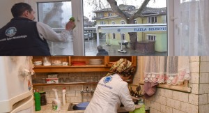 Tuzlalı yaşlı ve ihtiyaç sahibi vatandaşların evleri düzenli olarak temizleniyor