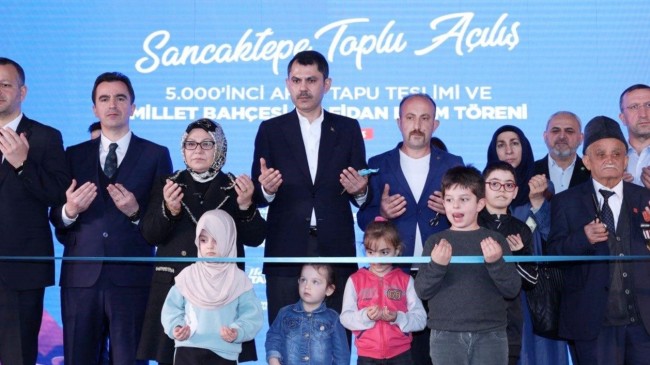 Bakan Kurum, Sancaktepe Belediyesi’nin yaptığı 30 eserin açılışını yaptı
