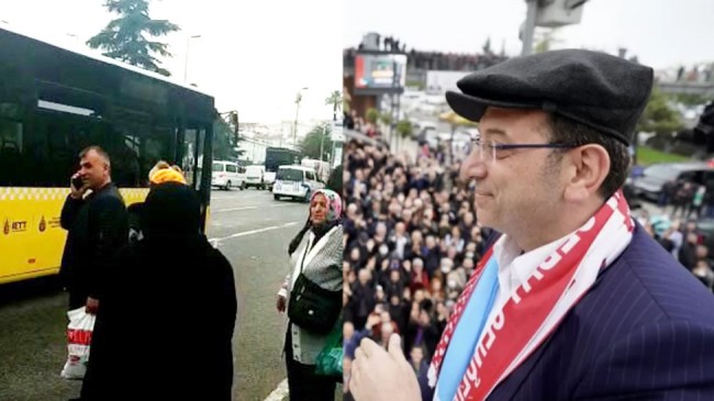 İBB’nin İETT otobüsü yolda kaldı, İmamoğlu ise Trabzon’da miting şovunda