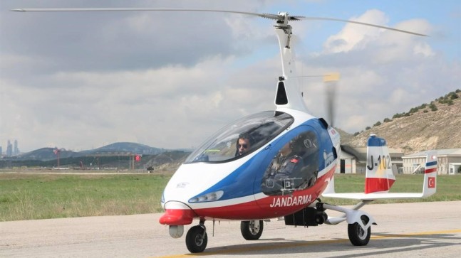 Jandarma’nın 141 beygir gücünde olan havadaki yeni gözü “Cayrokopter”