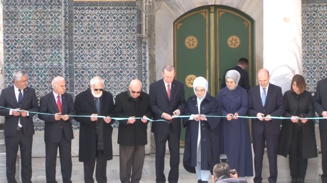 Cumhurbaşkanı Erdoğan, Topkapı Sarayı’nda restorasyonu tamamlanan alanların açılışını gerçekleştirdi