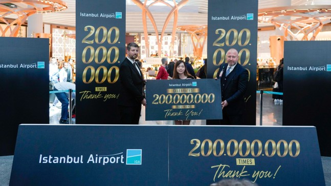 İstanbul Havalimanı 200 milyonuncu yolcusunu ağırladı