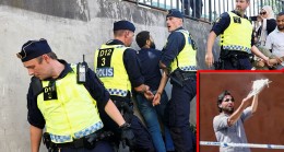 İsveç polisi, Kur’an-ı Kerim’i yakanı değil durdurmak isteyeni gözaltına aldı!