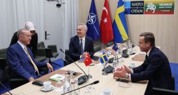 Erdoğan, NATO’ya girmek isteyen İsveç Başbakanı Kristtersson ile buluştu