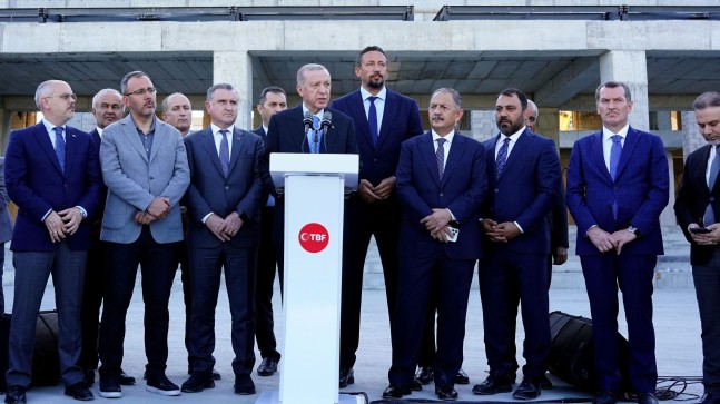 Erdoğan, Türk sporuna yakışır muhteşem tesisi İstanbul’umuza kazandırıyor olmanın heyecanını yaşıyoruz”