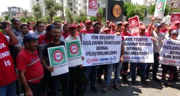 Haklarını arayan Maltepe Belediyesi işçileri iş bırakma eylemi yaptı
