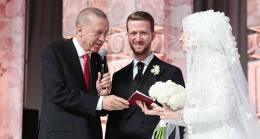 Erdoğan, yeğeni Usame Erdoğan ile Esma Saruhan’ın nikah törenine katıldı