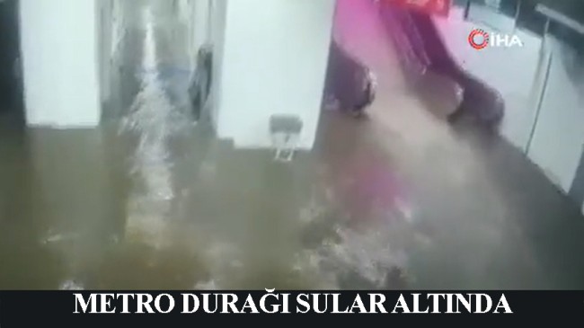 Kayaşehir metrosunu su bastı