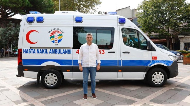 Şile Belediyesi’nin yeni tam donanımlı Hasta Nakil Ambulansı 7/24 görev başında