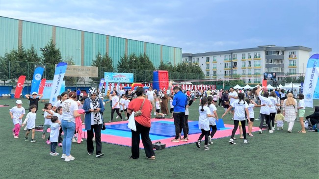 Tuzla Spor Festivali’nde çocuklar doyasıya eğlendi