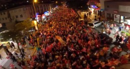 Çekmeköy’de binlerce vatandaşın katılımı ile 100. yıl yürüyüşü gerçekleşti