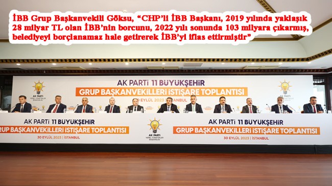 CHP’li belediyelerin olduğu AK Partili 11 grup başkanvekili İstanbul’da buluştu
