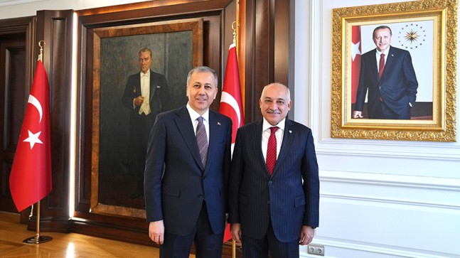 İçişleri Bakanı Ali Yerlikaya, TFF Başkanı Mehmet Büyükekşi ile görüştü