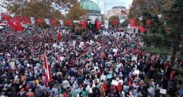 On binlerce vatandaş, Filistin için Edirnekapı’dan Sultanahmet’e yürüdü