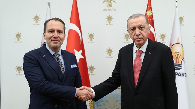 Cumhurbaşkanı Erdoğan ile Erbakan’ın yerel seçim ittifak buluşması