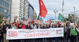 İstanbullular, Filistin ve şehitlerimiz için yürüdü