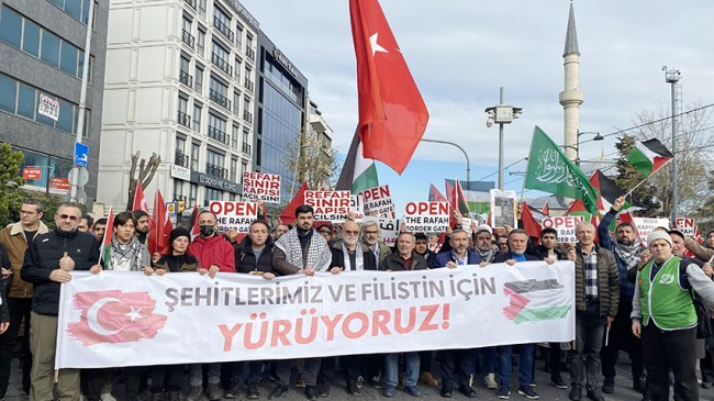 İstanbullular, Filistin ve şehitlerimiz için yürüdü