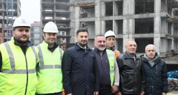 Kağıthane Belediye Başkanı Öztekin, dönüşüm projesindeki inşaatı gezdi