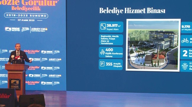 Pendik Belediye Başkanı Ahmet Cin, 4.5 yılda yaptıkları projeleri anlattı