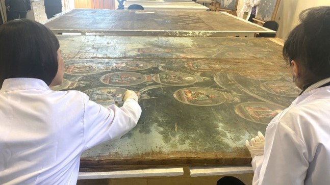 Sultan 1. Abdülhamid dönemi ait ‘soyağacı’ tablosu restore ediliyor