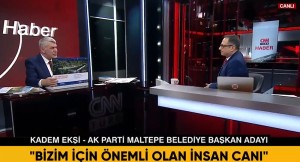 Maltepe Belediye Başkan adayı Kadem Ekşi, CNN Türk’te projelerini anlattı