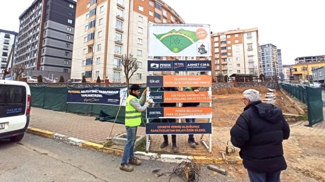 Pendik Belediyesi’nden Sülüntepe’ye yeni bir park daha yapılıyor