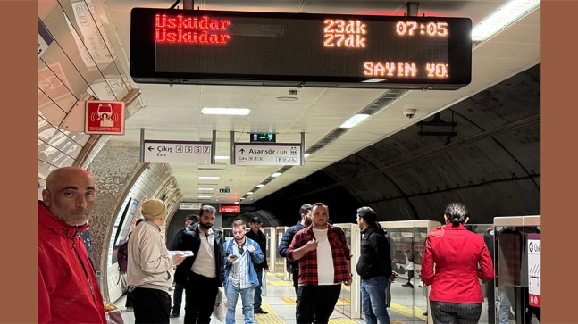 Üsküdar – Samandıra metro hattında arıza nedeniyle seferler durdu