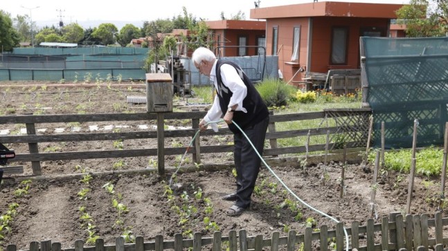 Arnavutköy Belediyesi Bostan Gülistan Hobi Bahçesi’nde ilk fideler toprağa ekildi