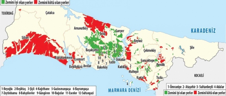 Istanbul Deprem Haritasi